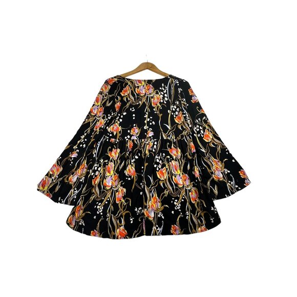 Free People Floral Print Long Sleeve Blouse size‎ XS - Picture 6 of 8